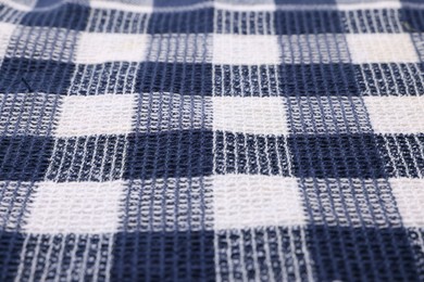 Texture of checkered fabric as background, closeup