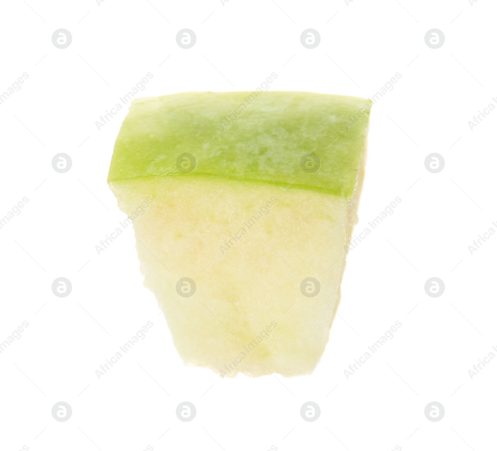 Photo of Slice of fresh apple on white background