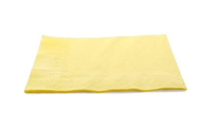 Paper napkin on white background. Personal hygiene