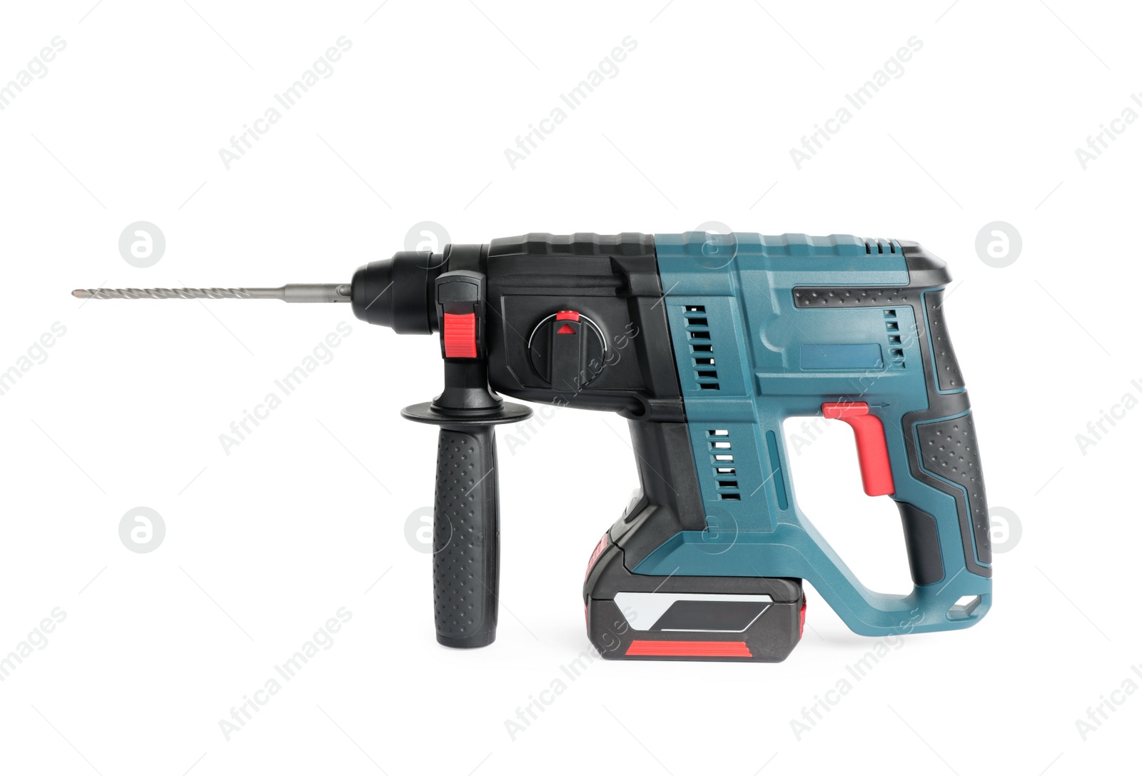 Photo of Modern electric power drill isolated on white