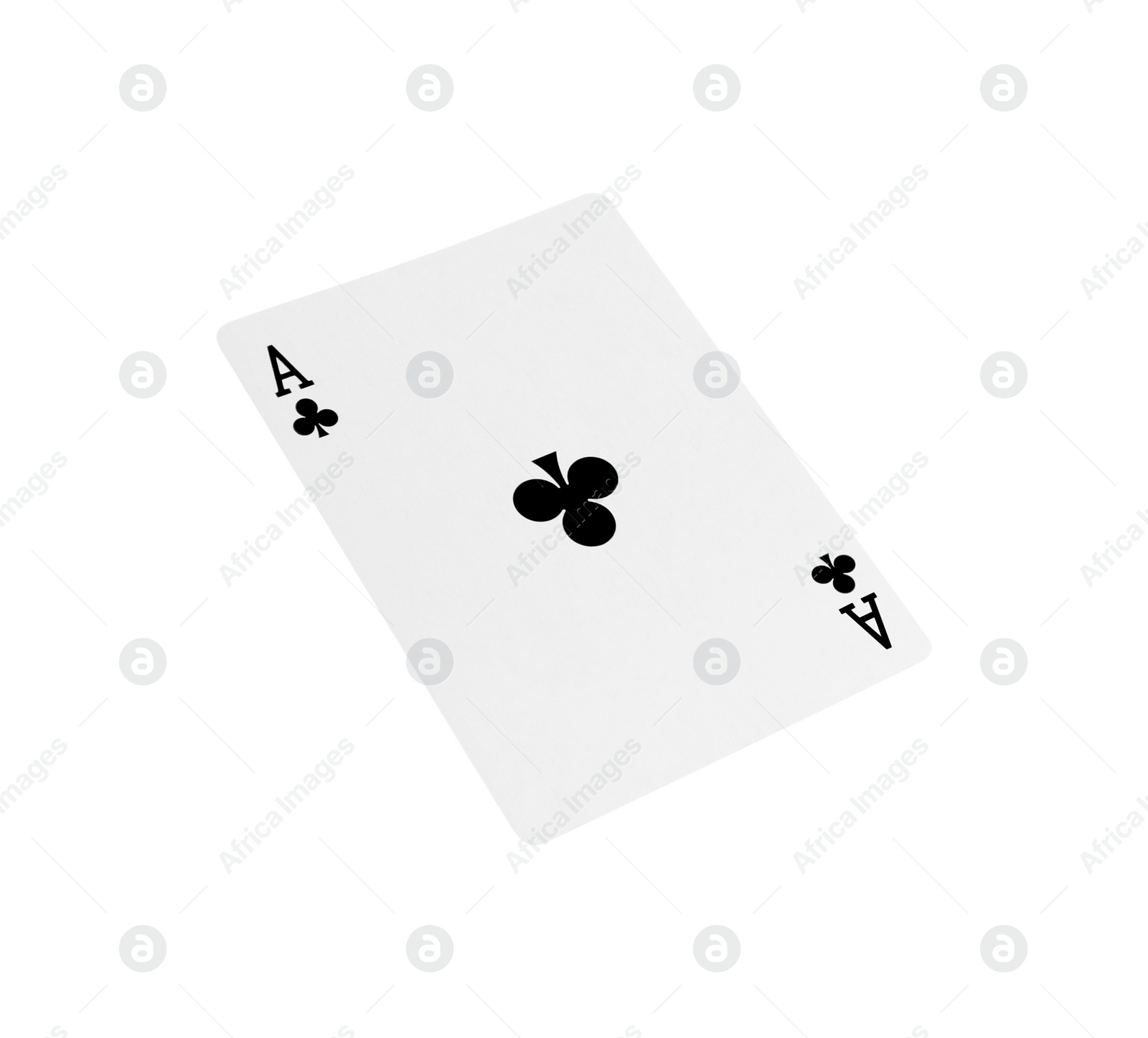 Photo of Playing card isolated on white. Poker game