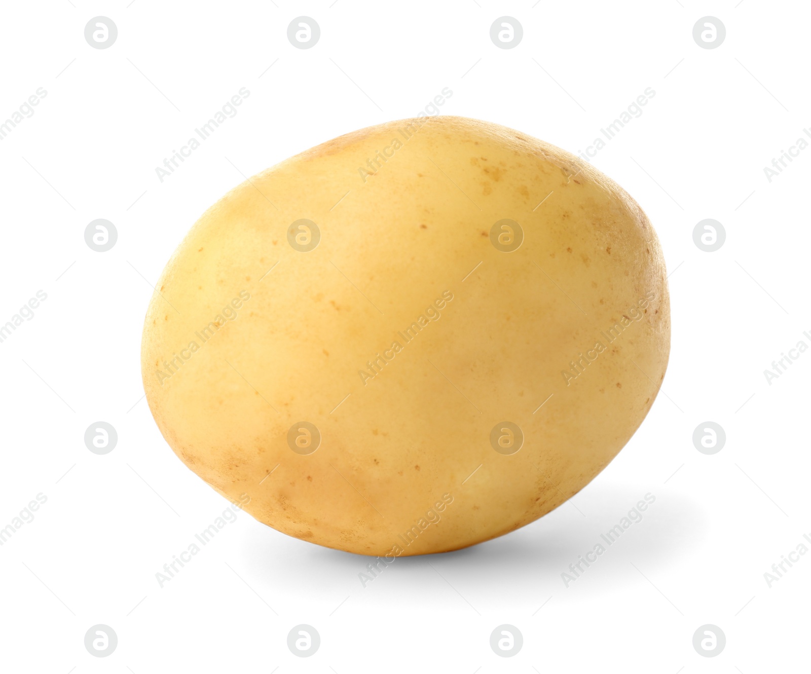 Photo of Fresh raw organic potato isolated on white