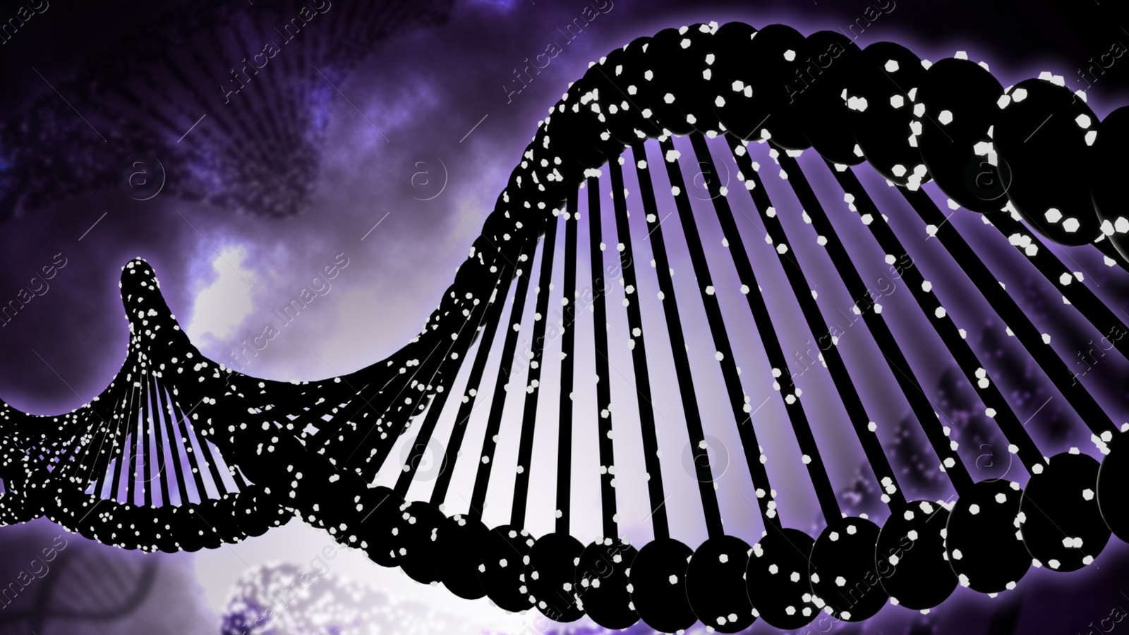 Illustration of Structure of DNA on color background. Illustration