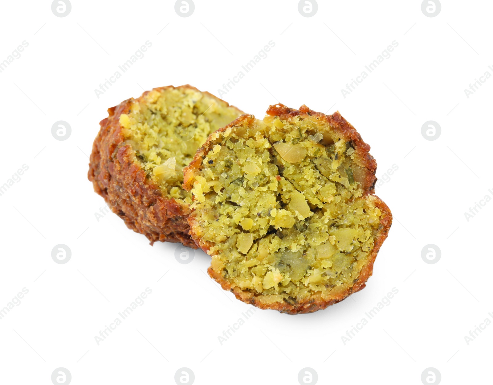 Photo of Delicious fried falafel ball isolated on white