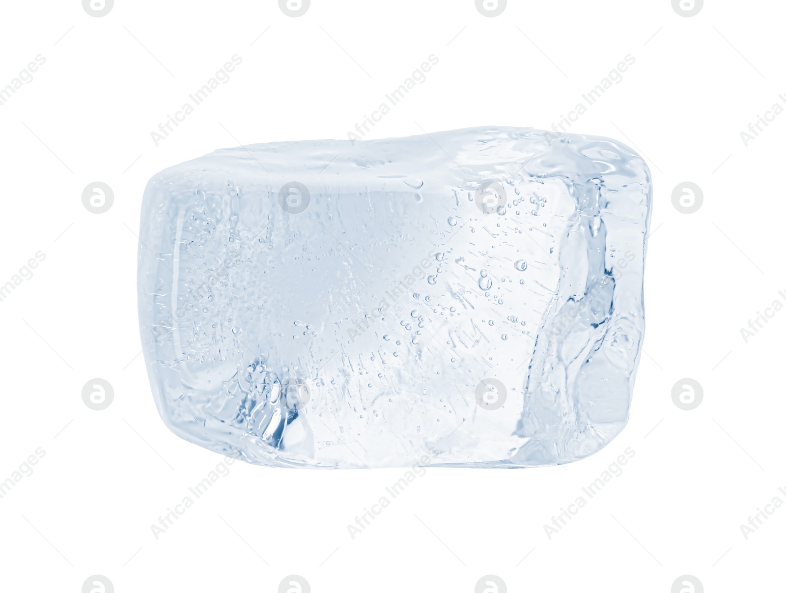 Photo of Piece of clear ice isolated on white