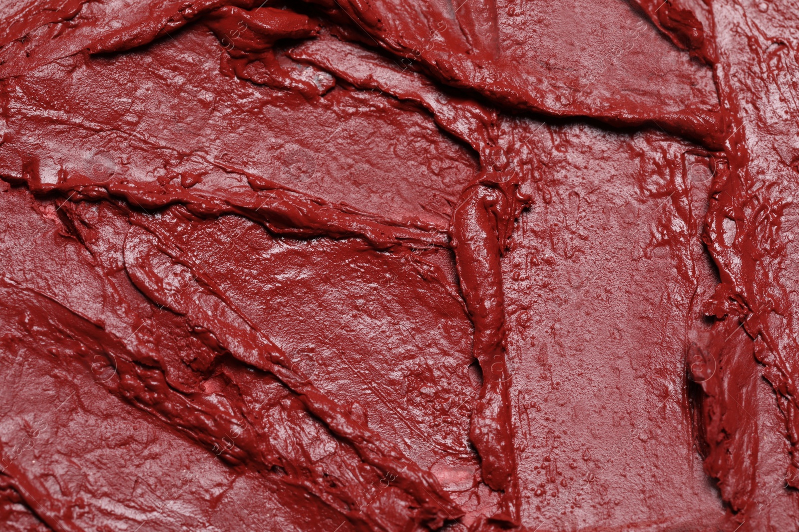 Photo of Texture of beautiful lipstick as background, closeup