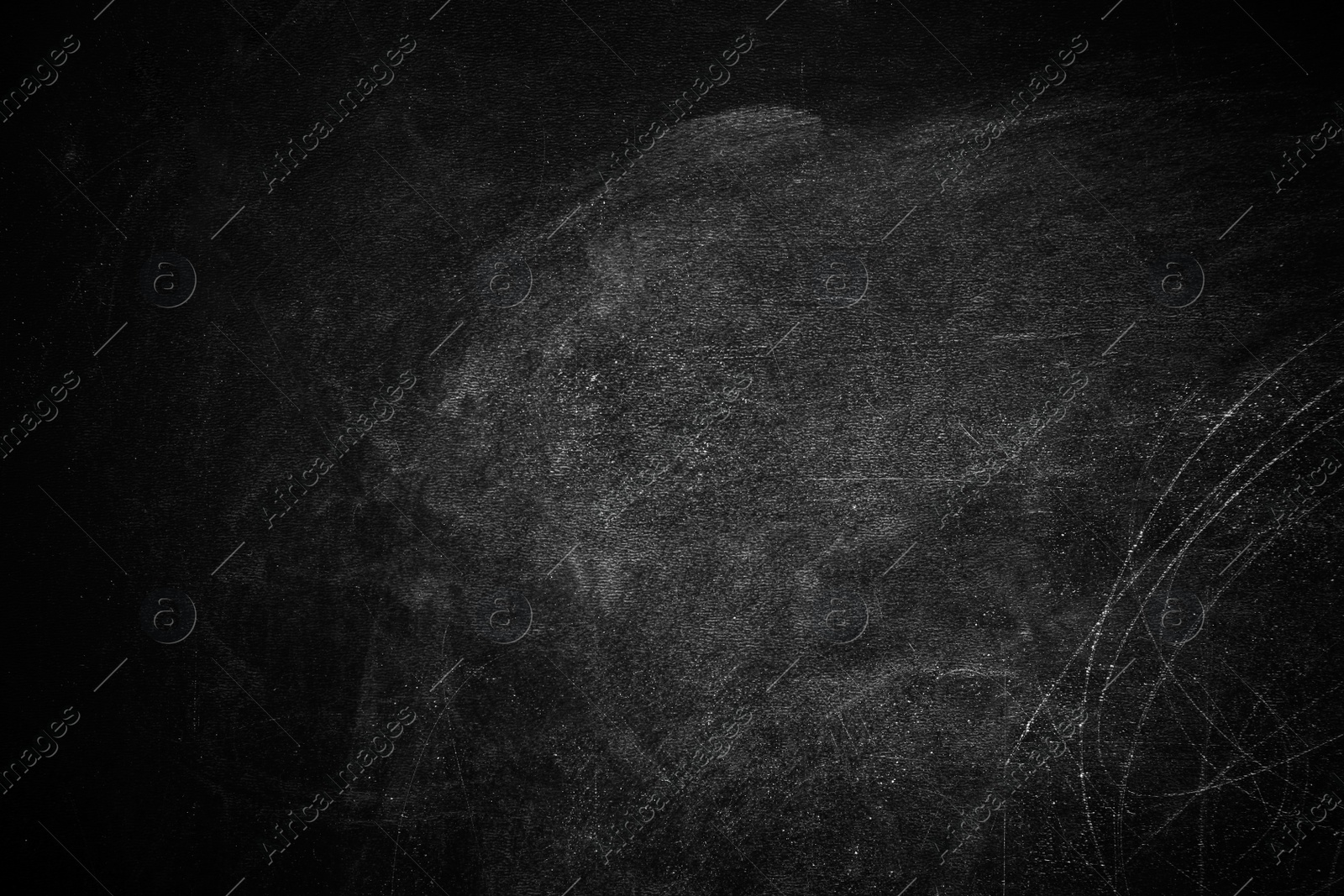 Photo of Chalk rubbed out on blackboard as background. Space for text