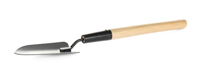 Modern shovel isolated on white. Gardening tool