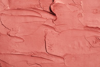 Photo of Texture of beautiful lipstick as background, top view