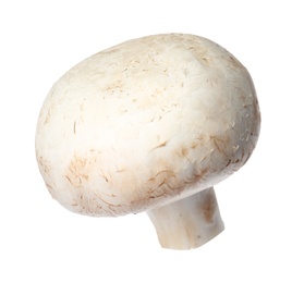 Fresh champignon mushroom isolated on white. Healthy food