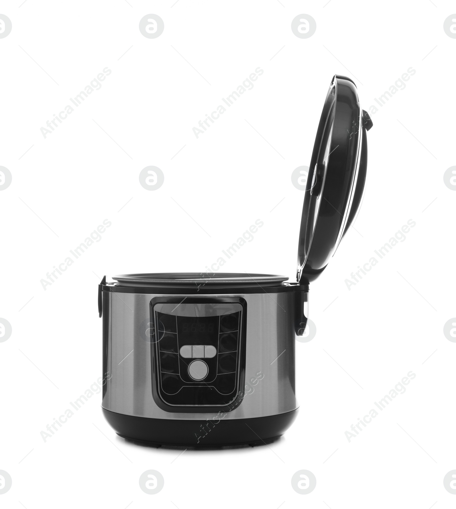 Photo of Modern electric multi cooker on white background