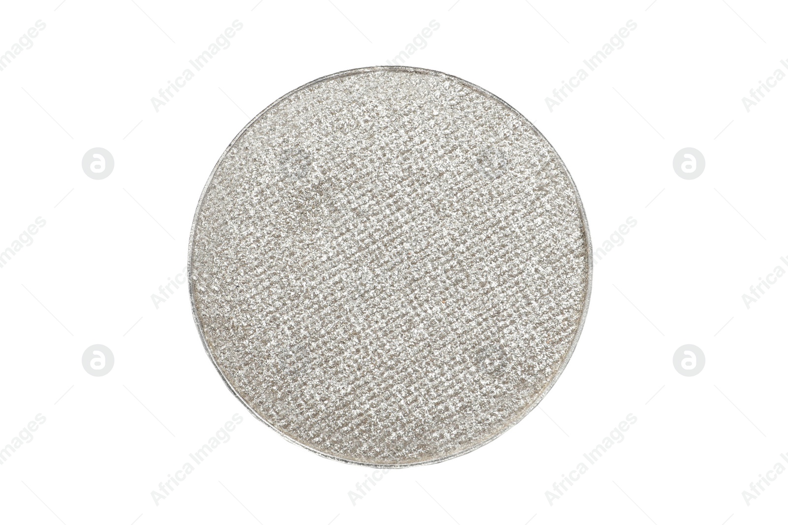 Photo of Eye shadow on white background, top view. Decorative cosmetics