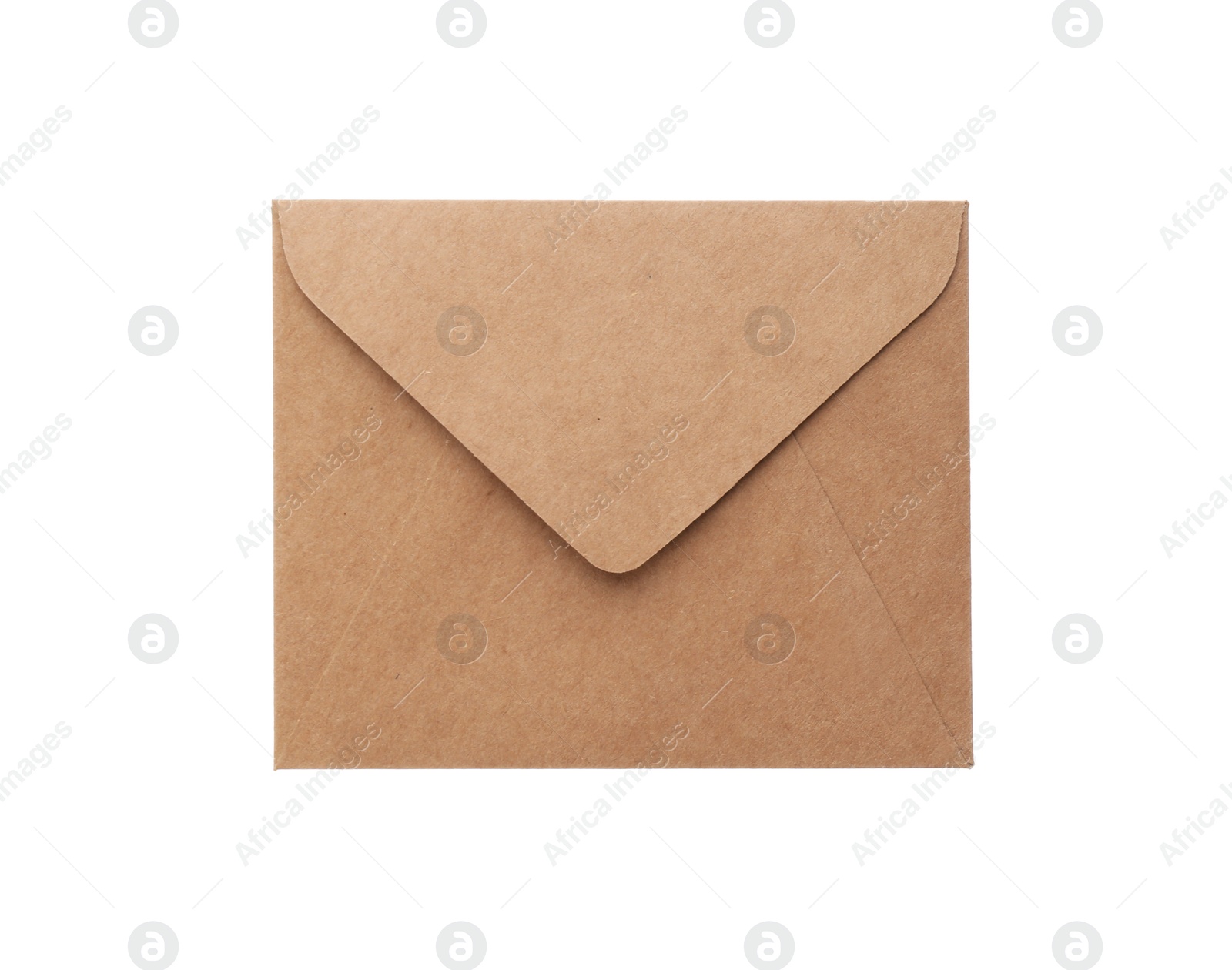 Photo of Brown paper envelope isolated on white. Mail service