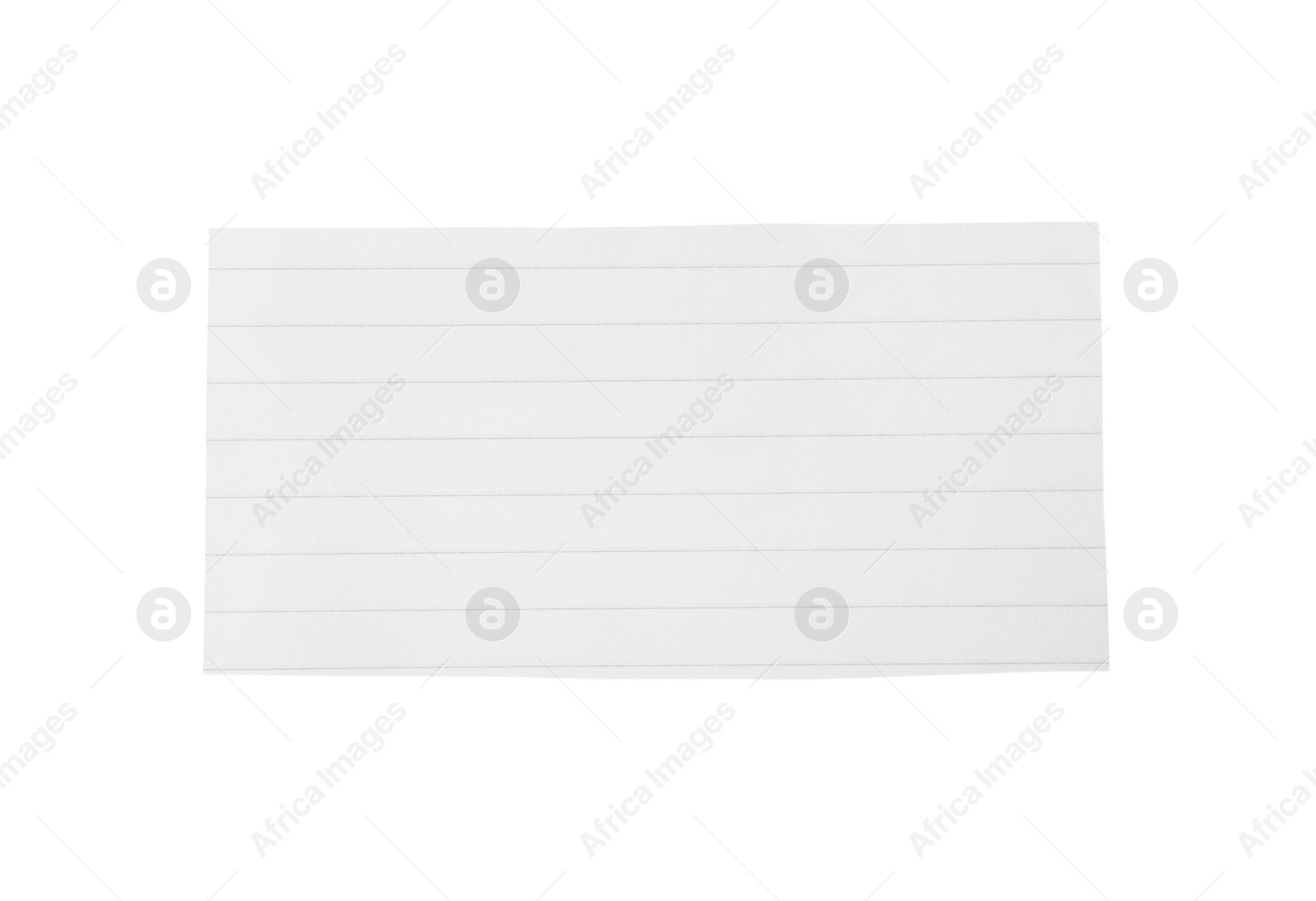 Photo of Piece of blank notebook paper isolated on white. Space for design