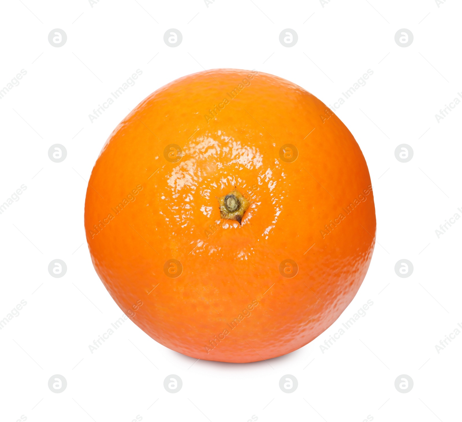 Photo of Fresh ripe juicy tangerine isolated on white