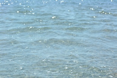 Beautiful sea on sunny day, closeup view