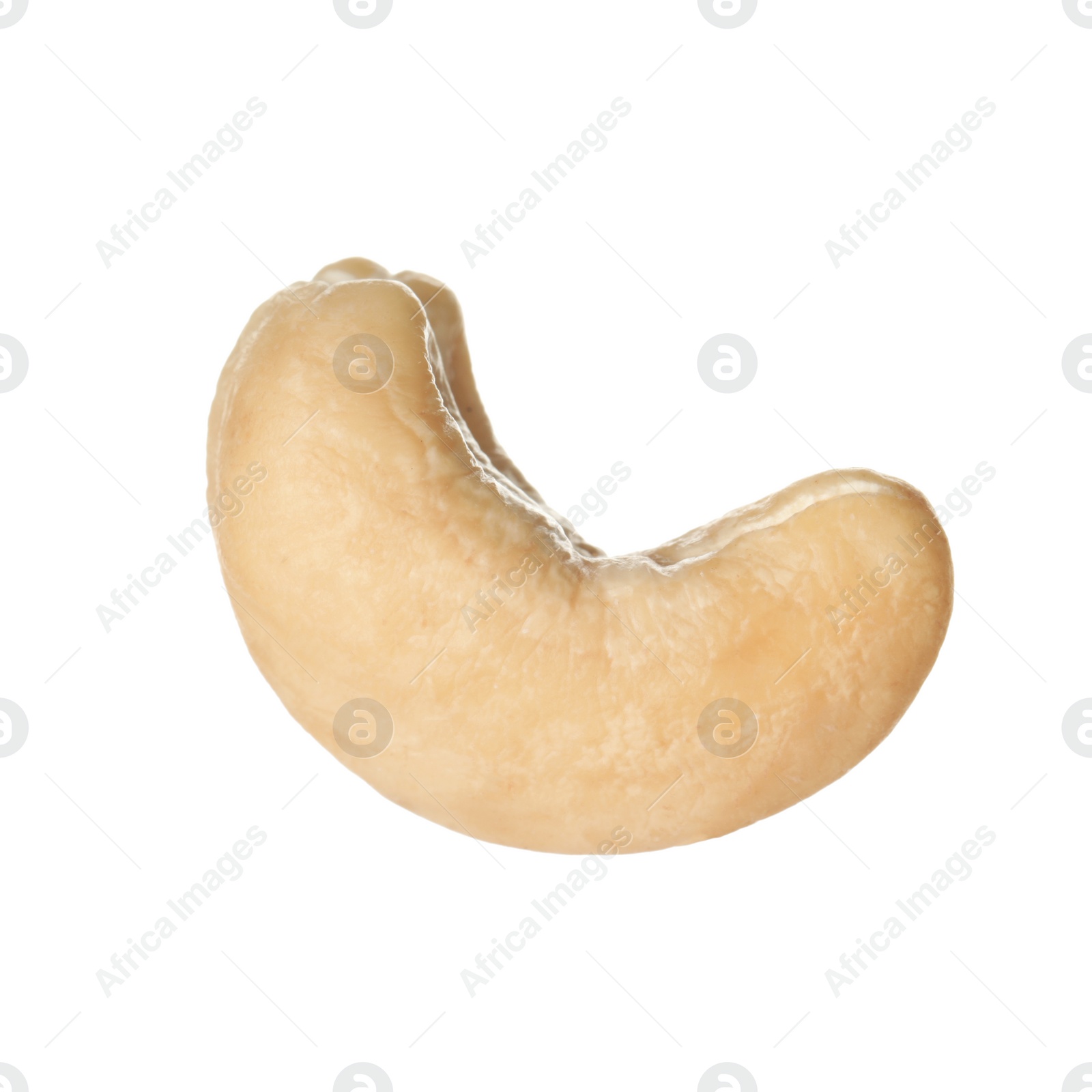 Photo of Tasty organic cashew nut isolated on white