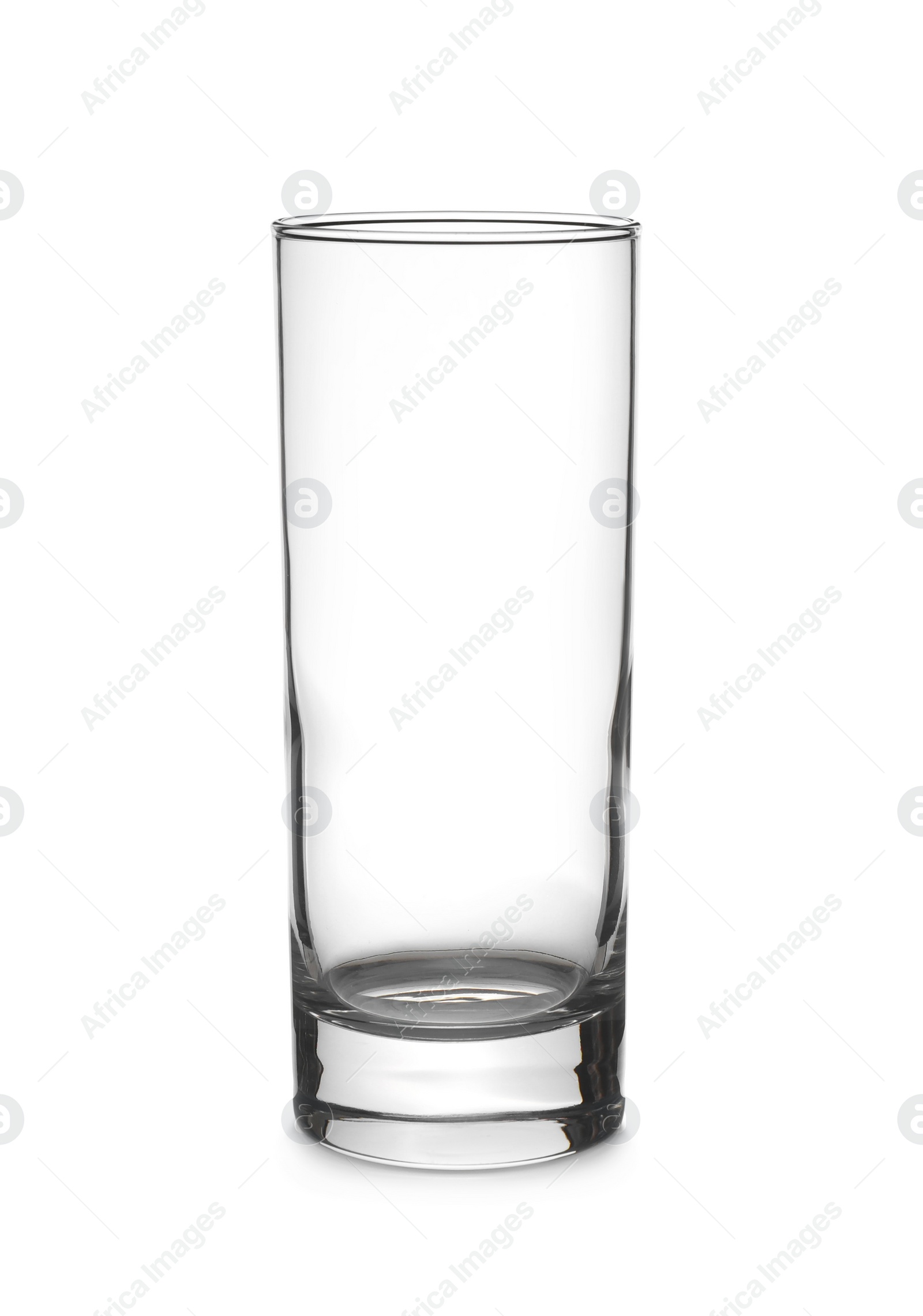 Photo of New clean empty glass isolated on white