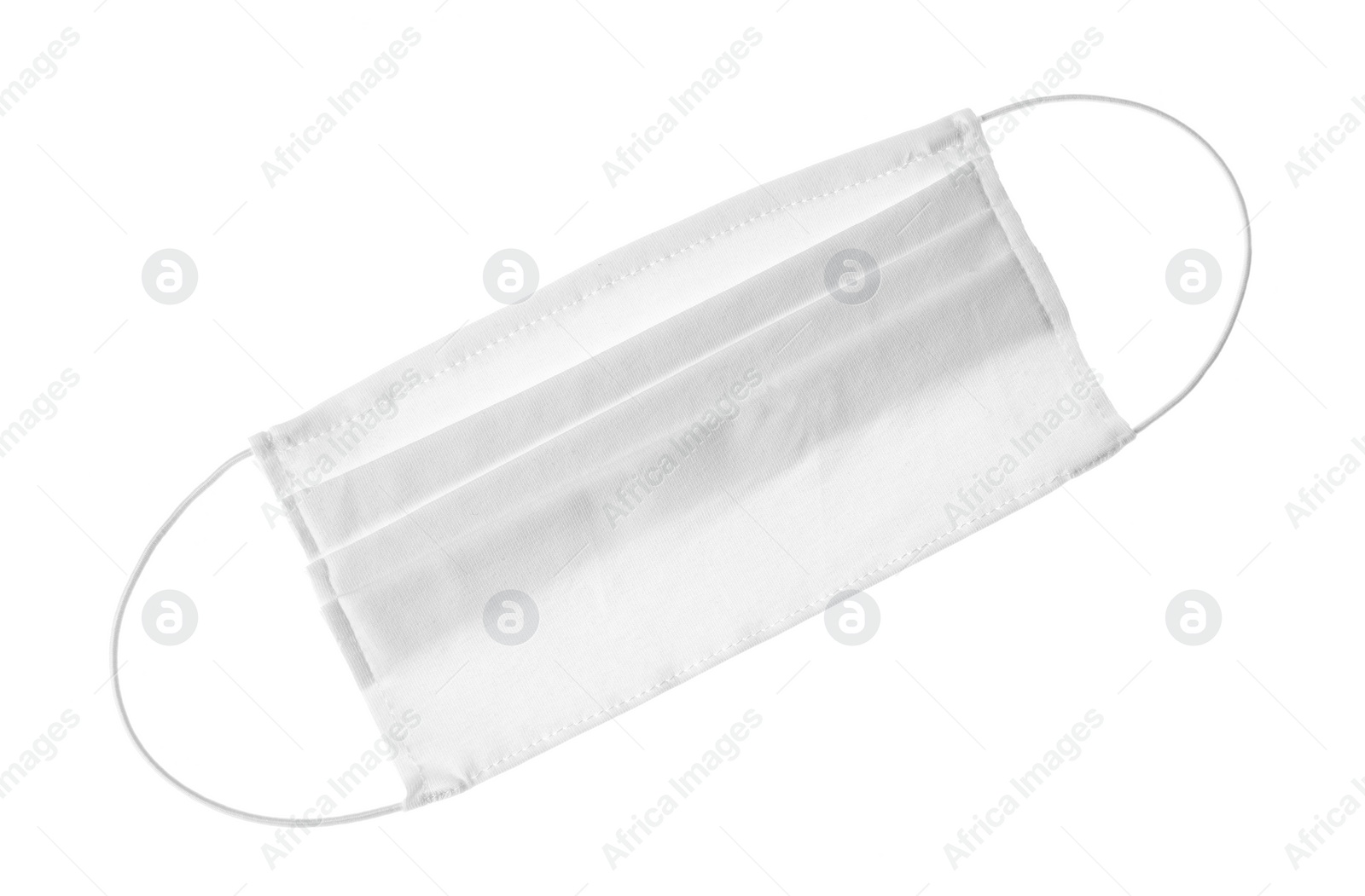 Photo of Homemade protective face mask isolated on white