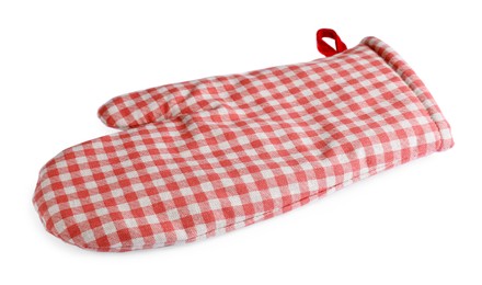 Oven glove for hot dishes isolated on white