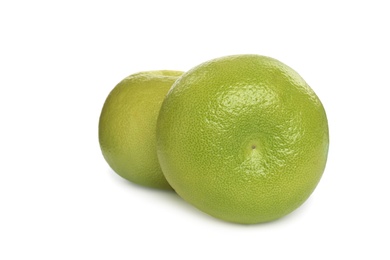 Fresh ripe sweetie fruits on white background