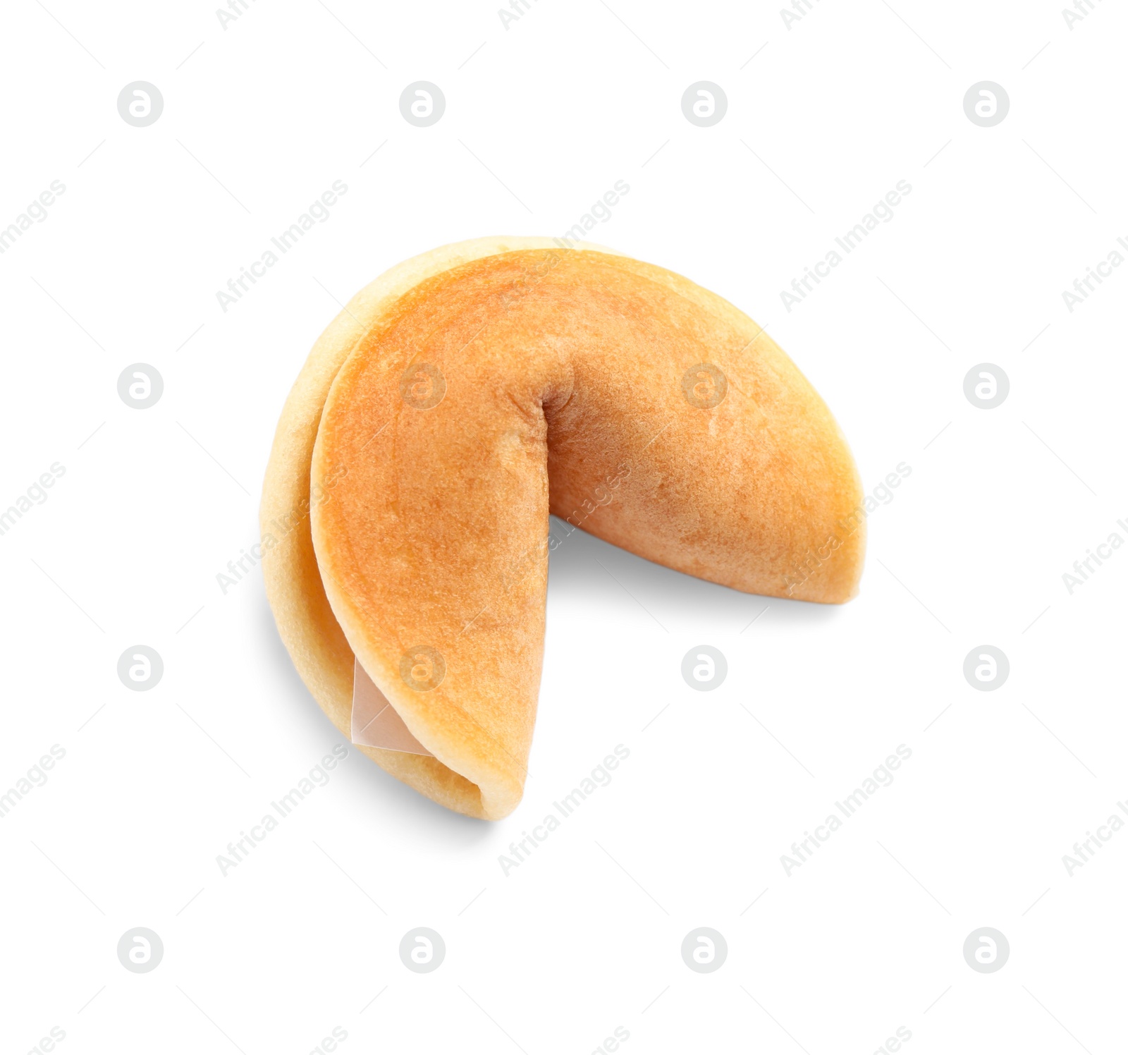 Photo of Traditional homemade fortune cookie isolated on white