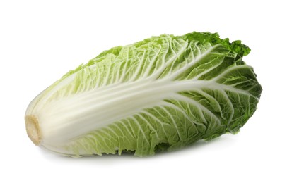 Fresh tasty Chinese cabbage isolated on white