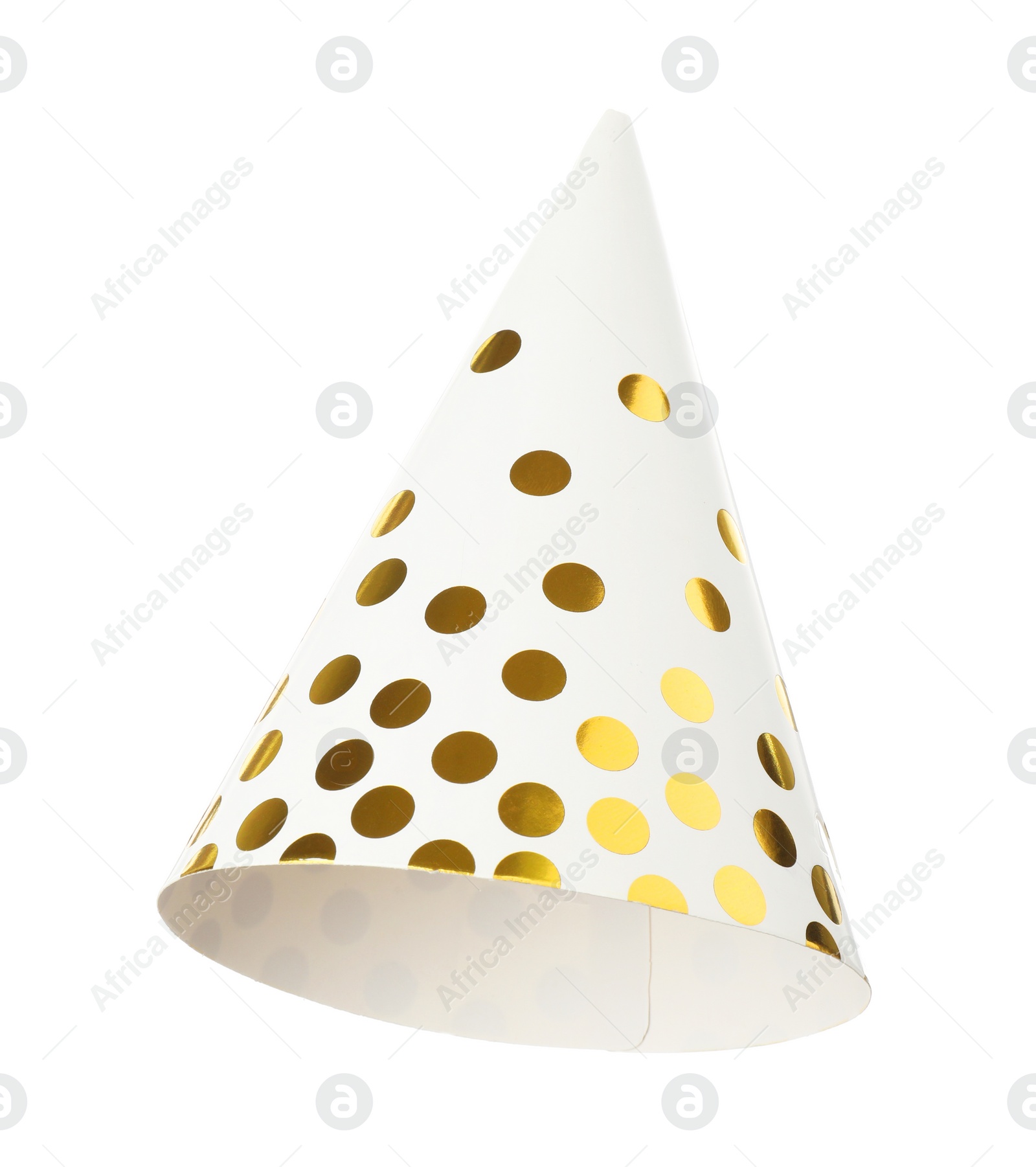 Photo of One beautiful party hat isolated on white