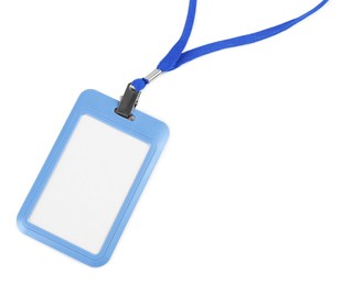 Photo of Blank badge on white background. Mockup for design