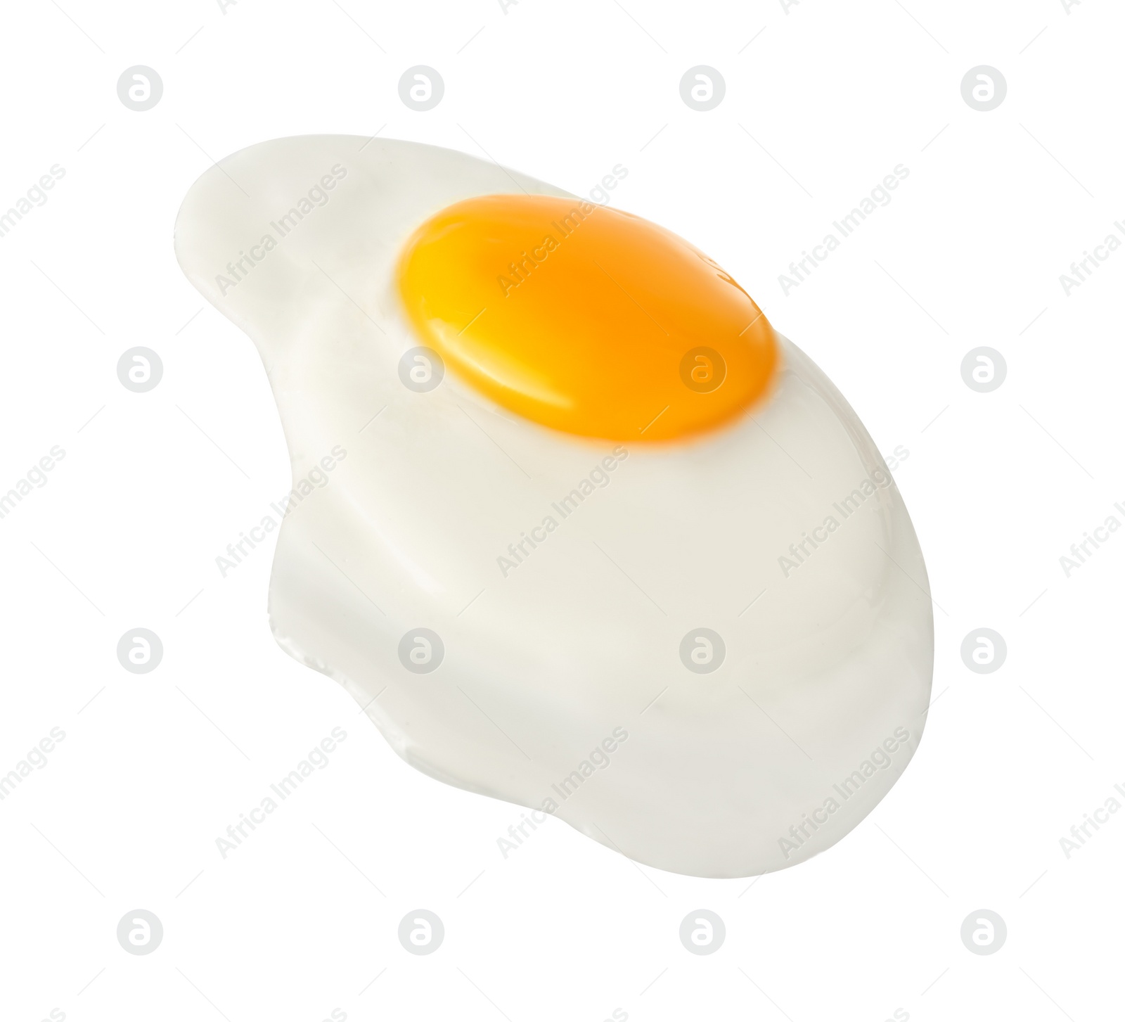 Photo of Tasty fried chicken egg isolated on white