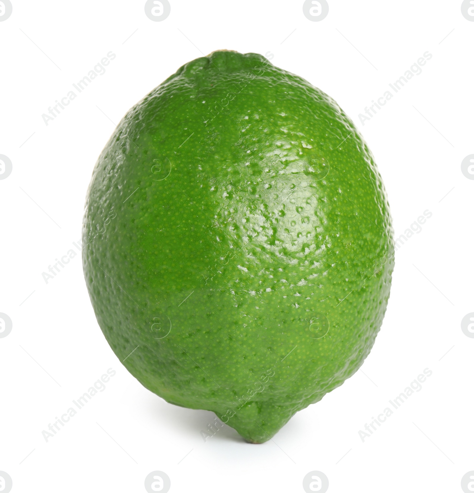 Photo of Fresh green ripe lime isolated on white