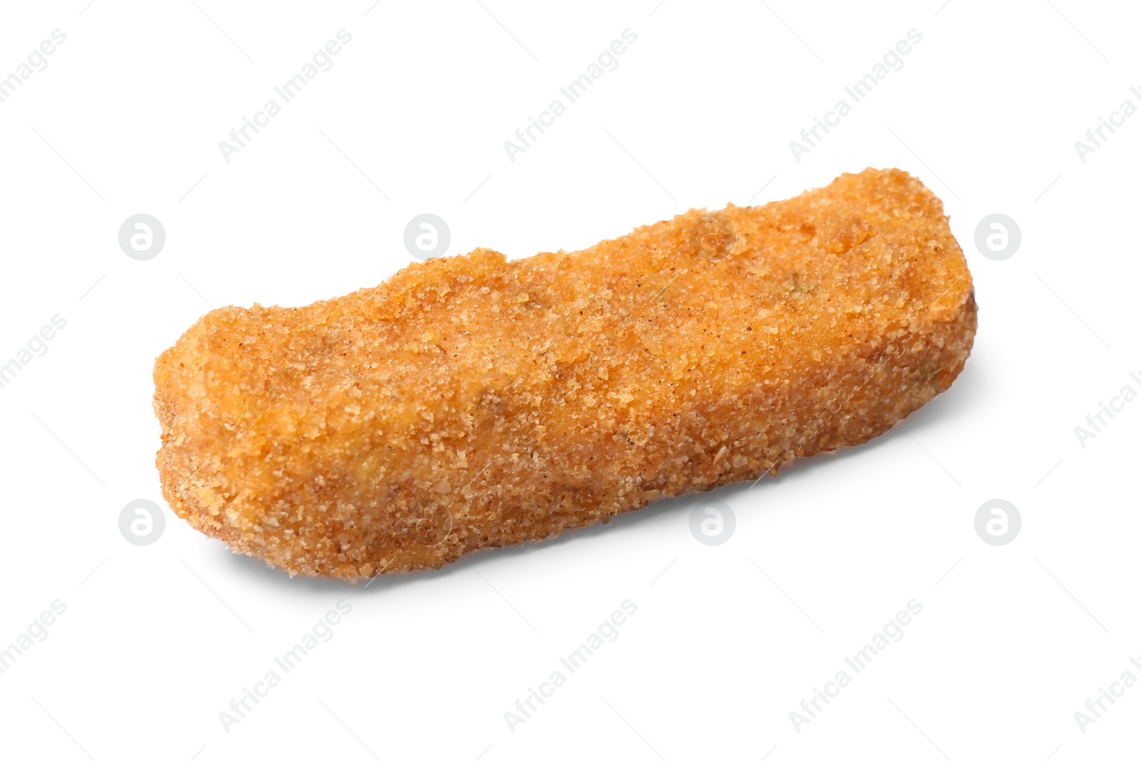 Photo of Tasty crispy cheese stick isolated on white