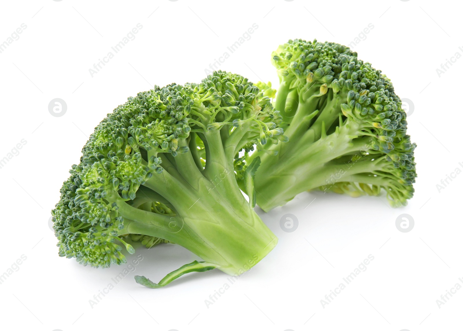 Photo of Fresh broccoli isolated on white. Edible green plant