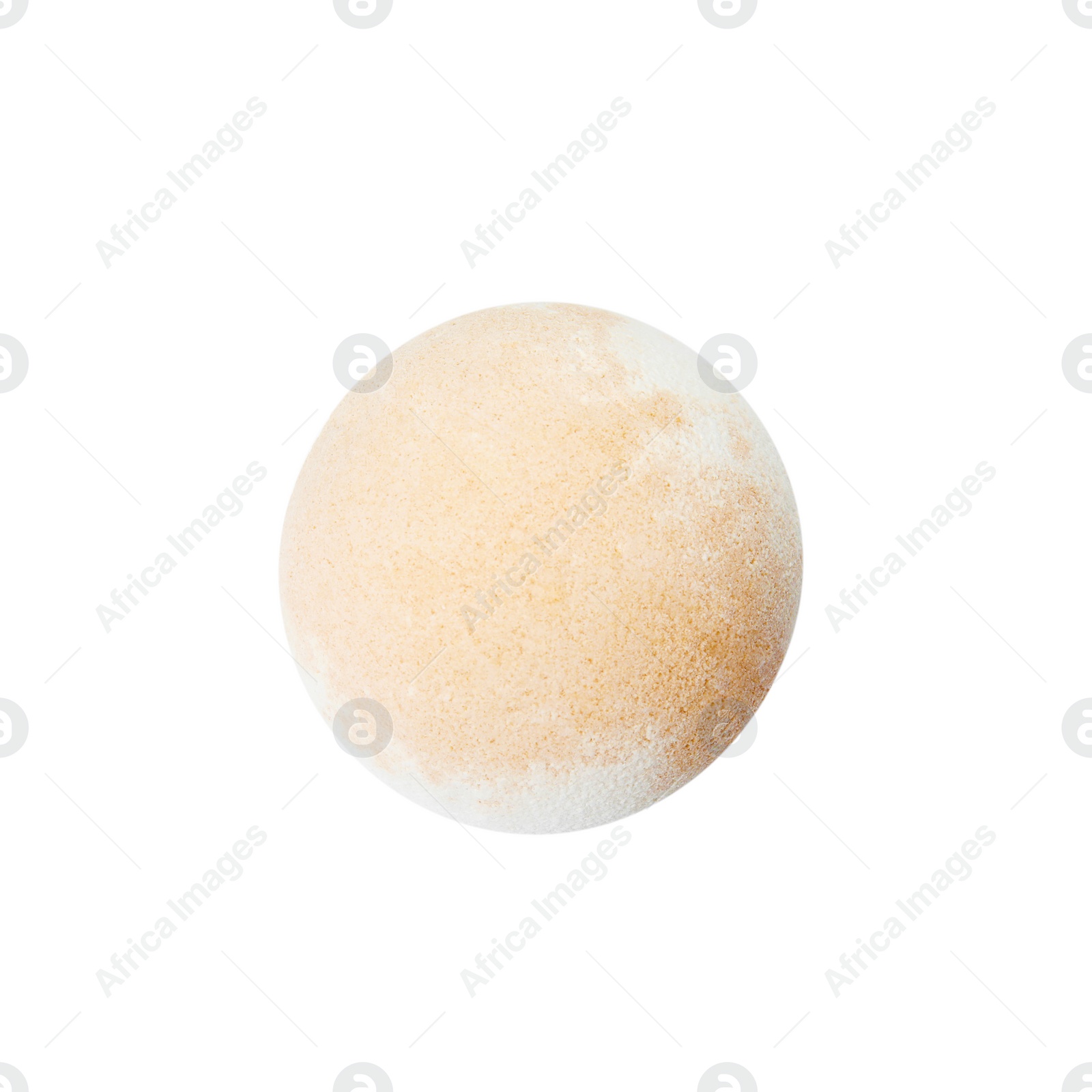 Photo of Bath bomb on white background. Spa product