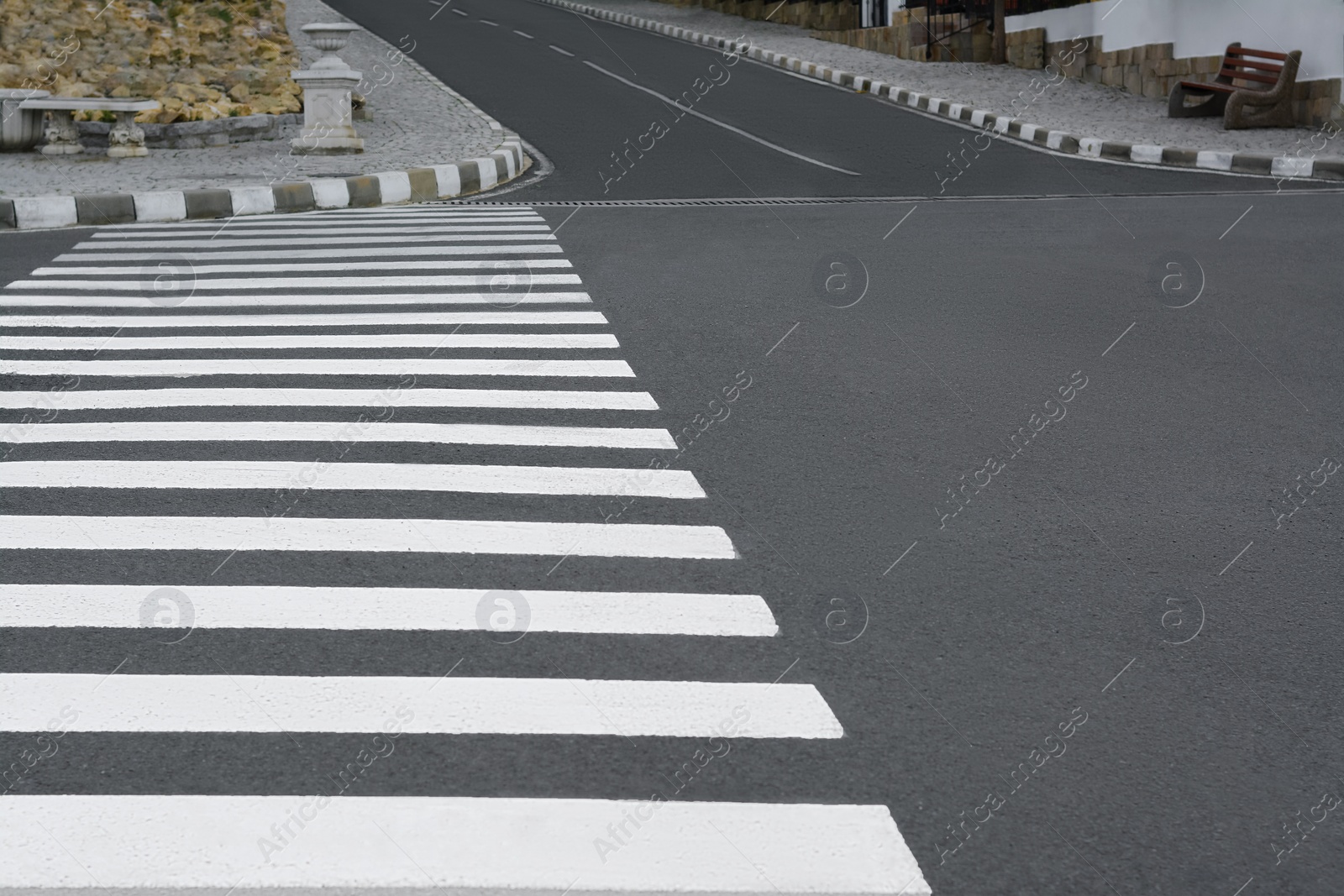 Photo of View of pedestrian crossing on city street