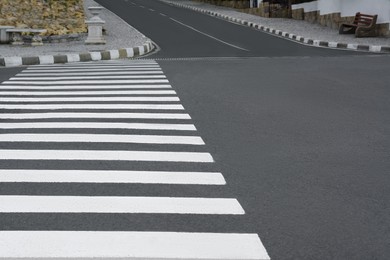 Photo of View of pedestrian crossing on city street