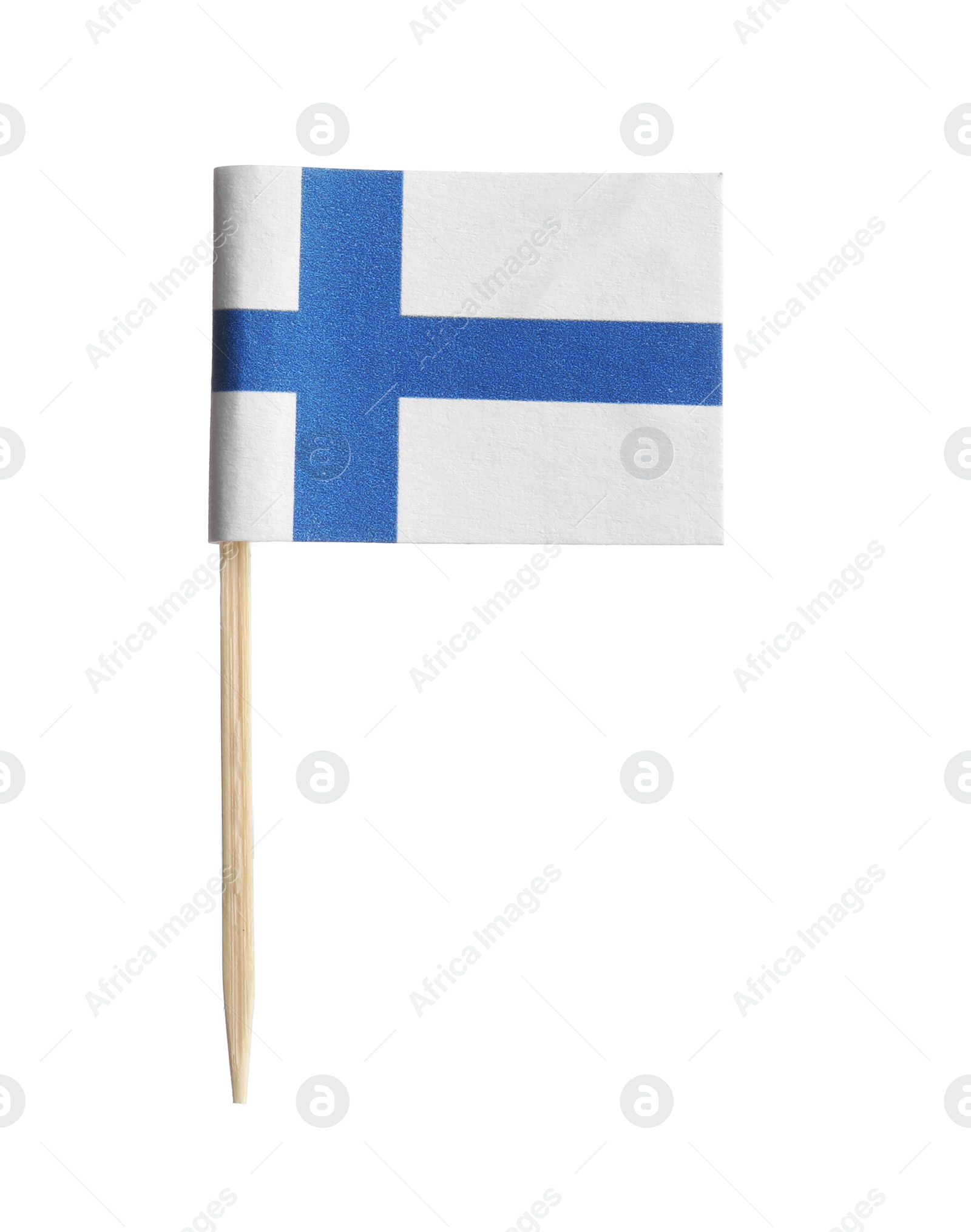 Photo of Small paper flag of Finland isolated on white