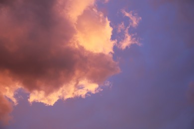 Photo of Picturesque view of sky with clouds in evening