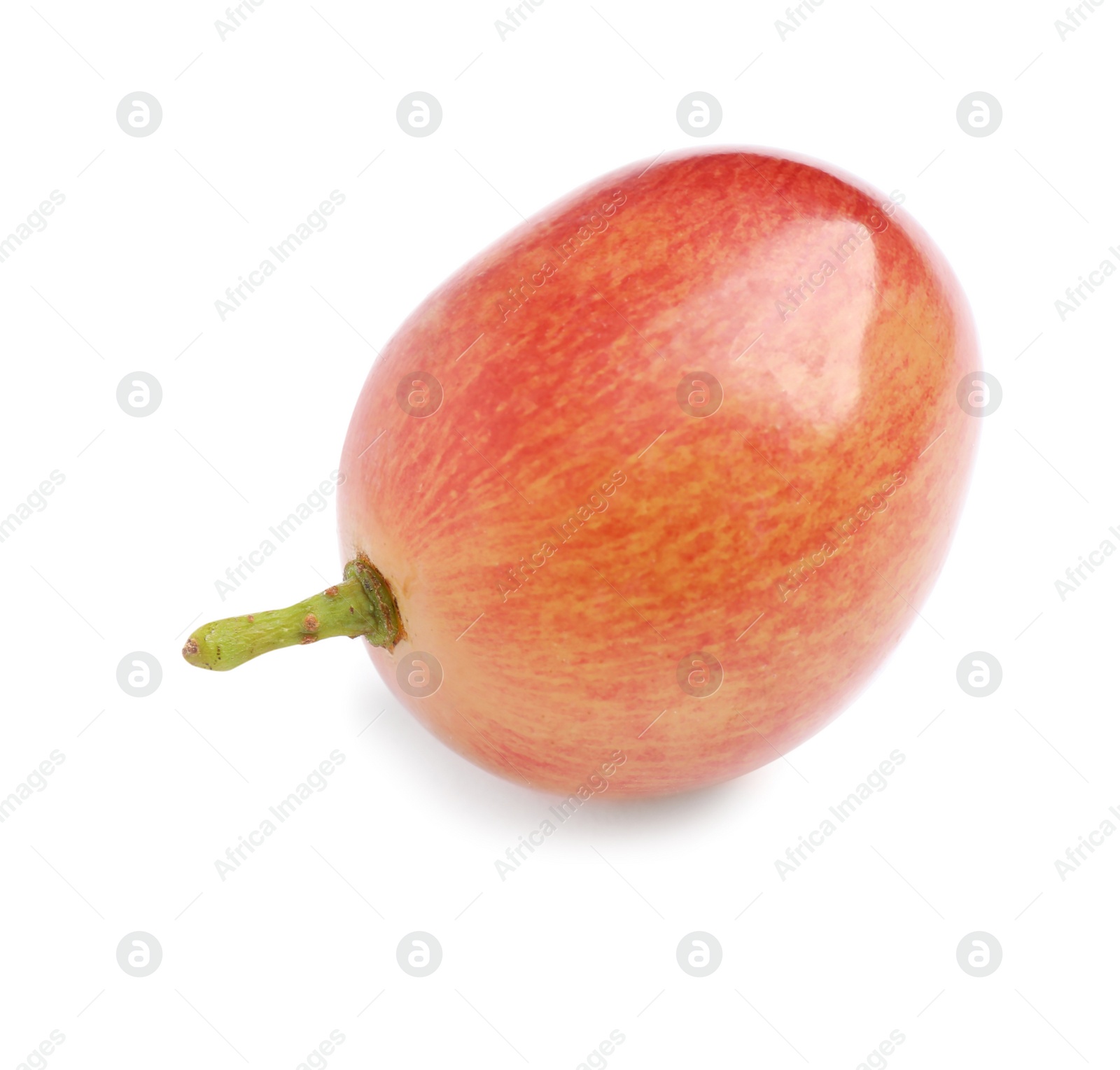 Photo of Fresh ripe juicy pink grape isolated on white