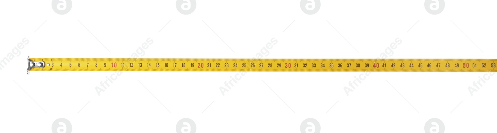 Photo of Tape measure isolated on white. Construction tool