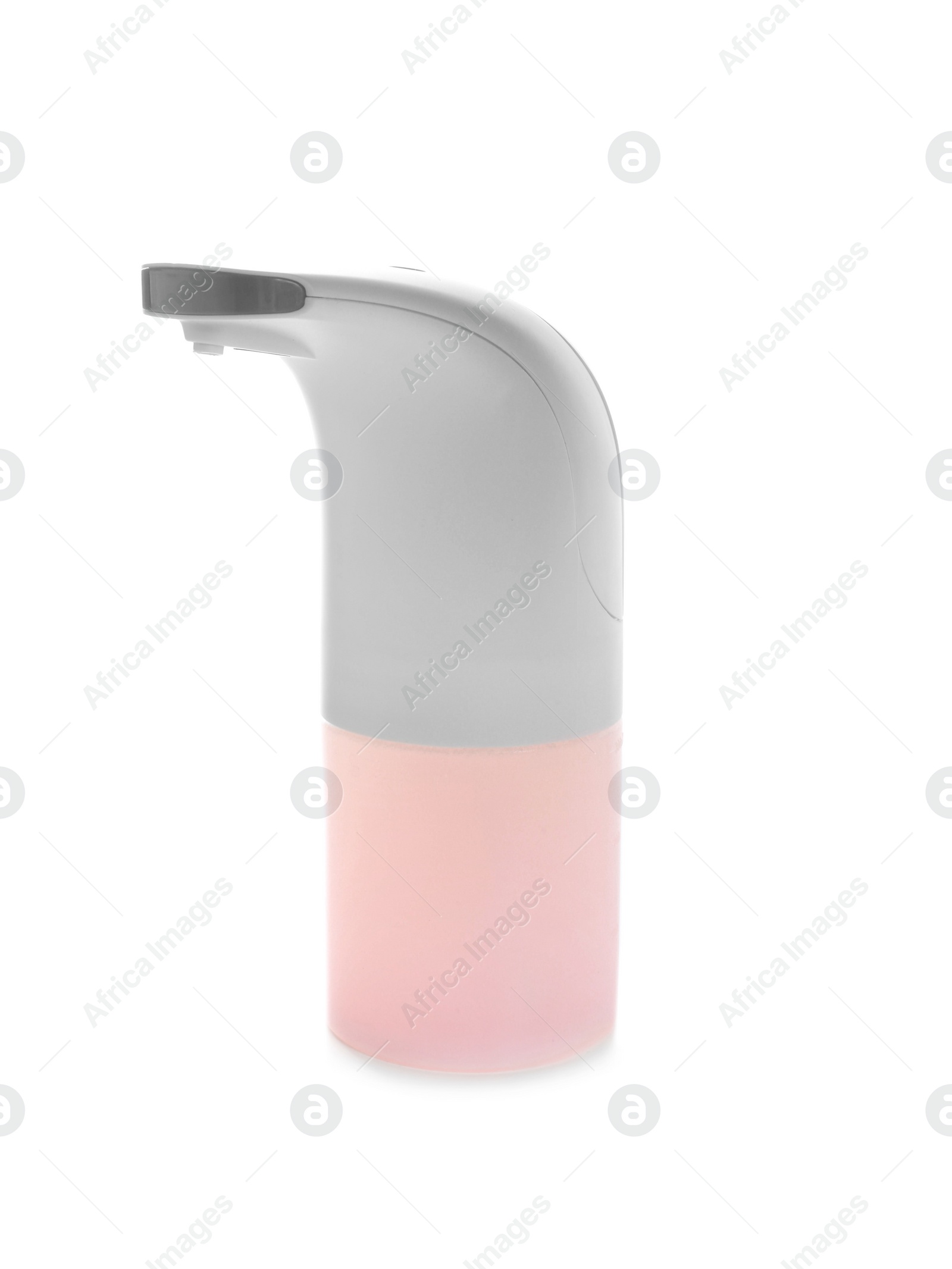 Photo of Modern automatic soap dispenser isolated on white