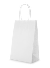 Blank paper bag on white background. Space for design