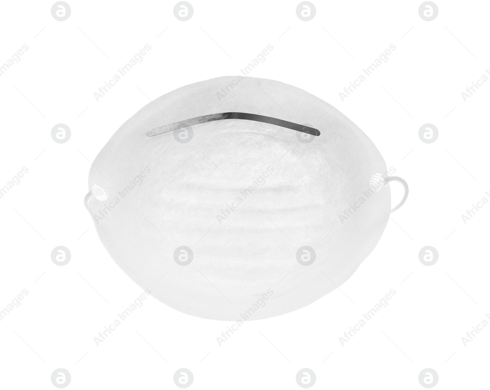 Photo of Respirator mask on white background. Safety equipment