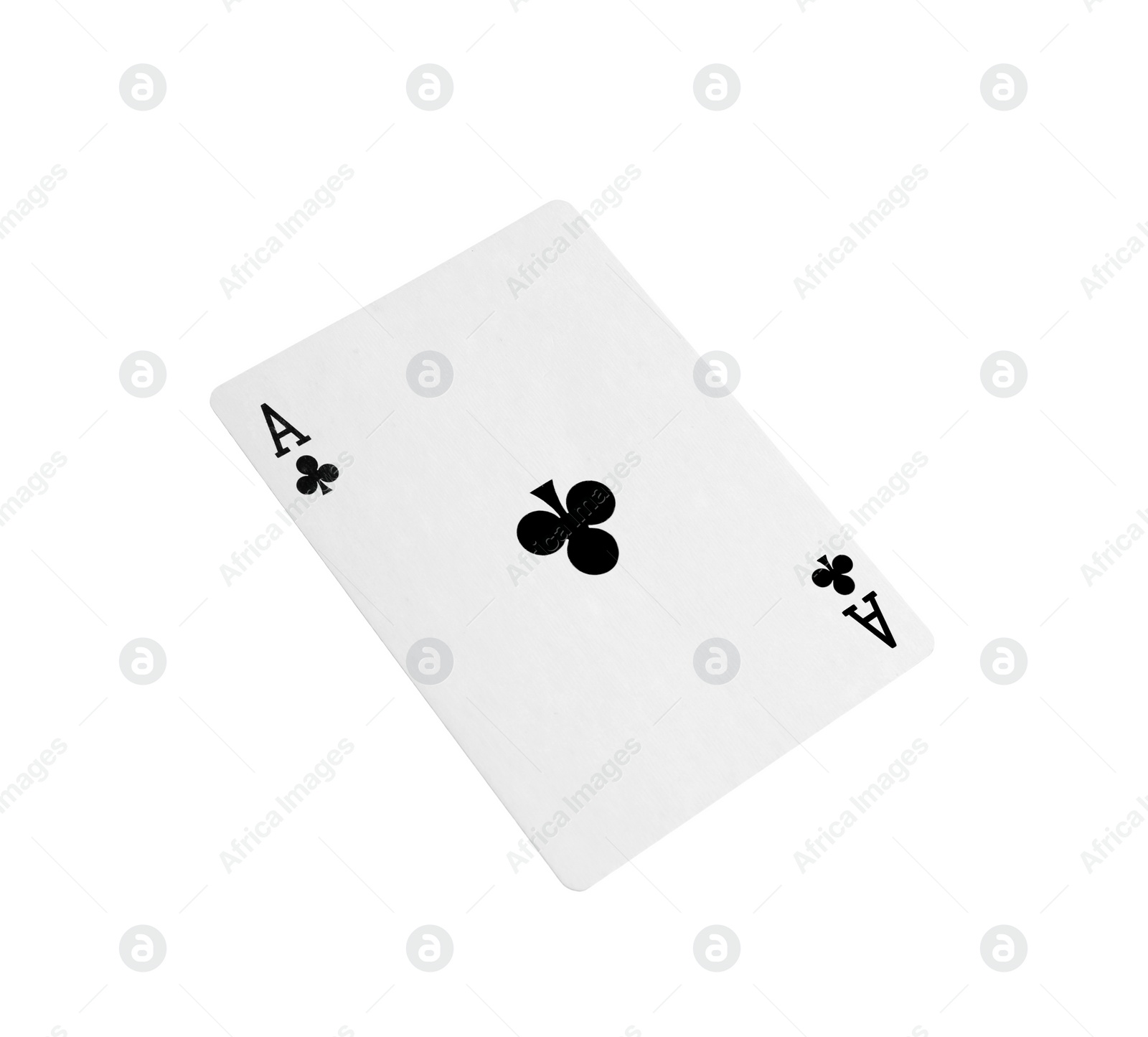 Photo of Playing card isolated on white. Poker game