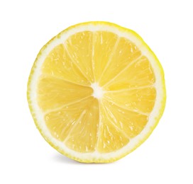 Lemon slice isolated on white. Citrus fruit
