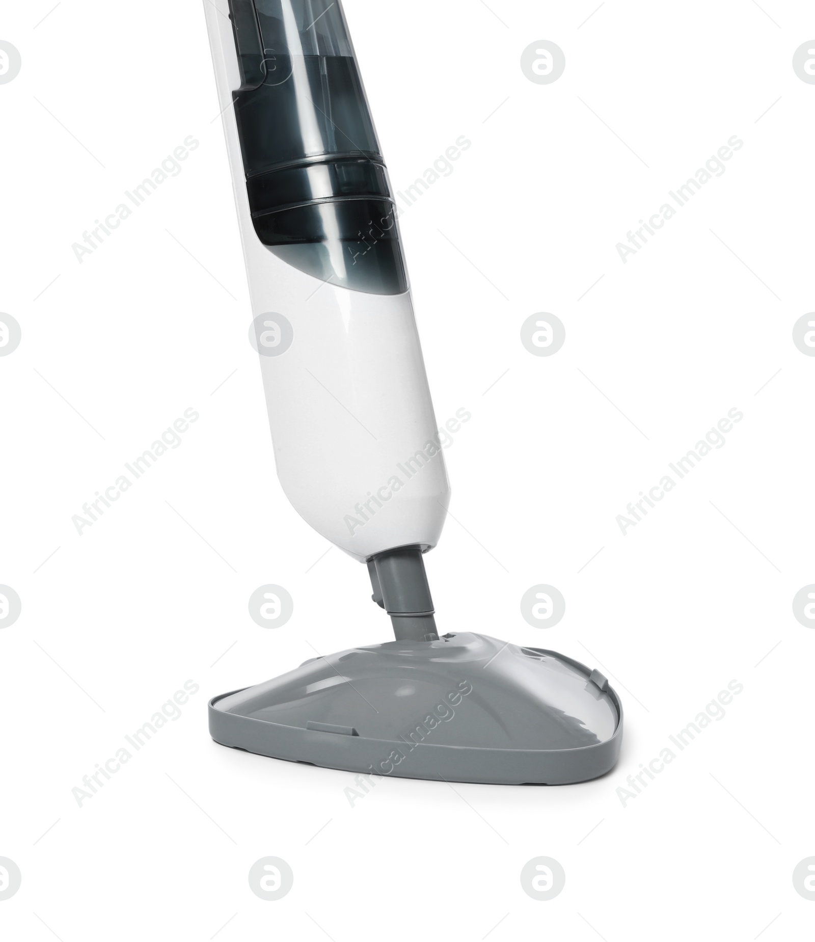 Photo of One modern steam mop isolated on white