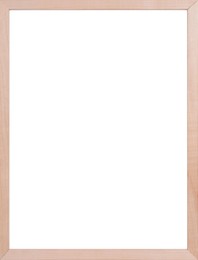 Image of Wooden frame with blank white background. Mockup for design