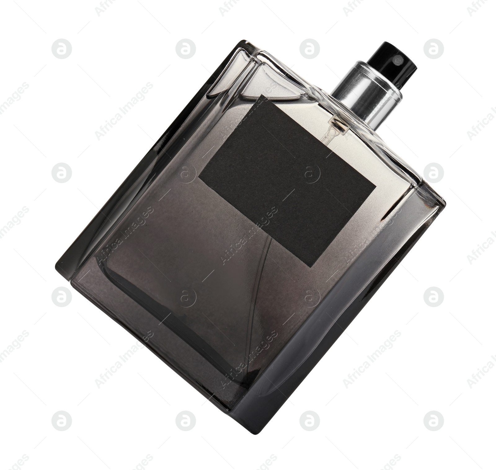 Photo of Luxury men's perfume in bottle isolated on white