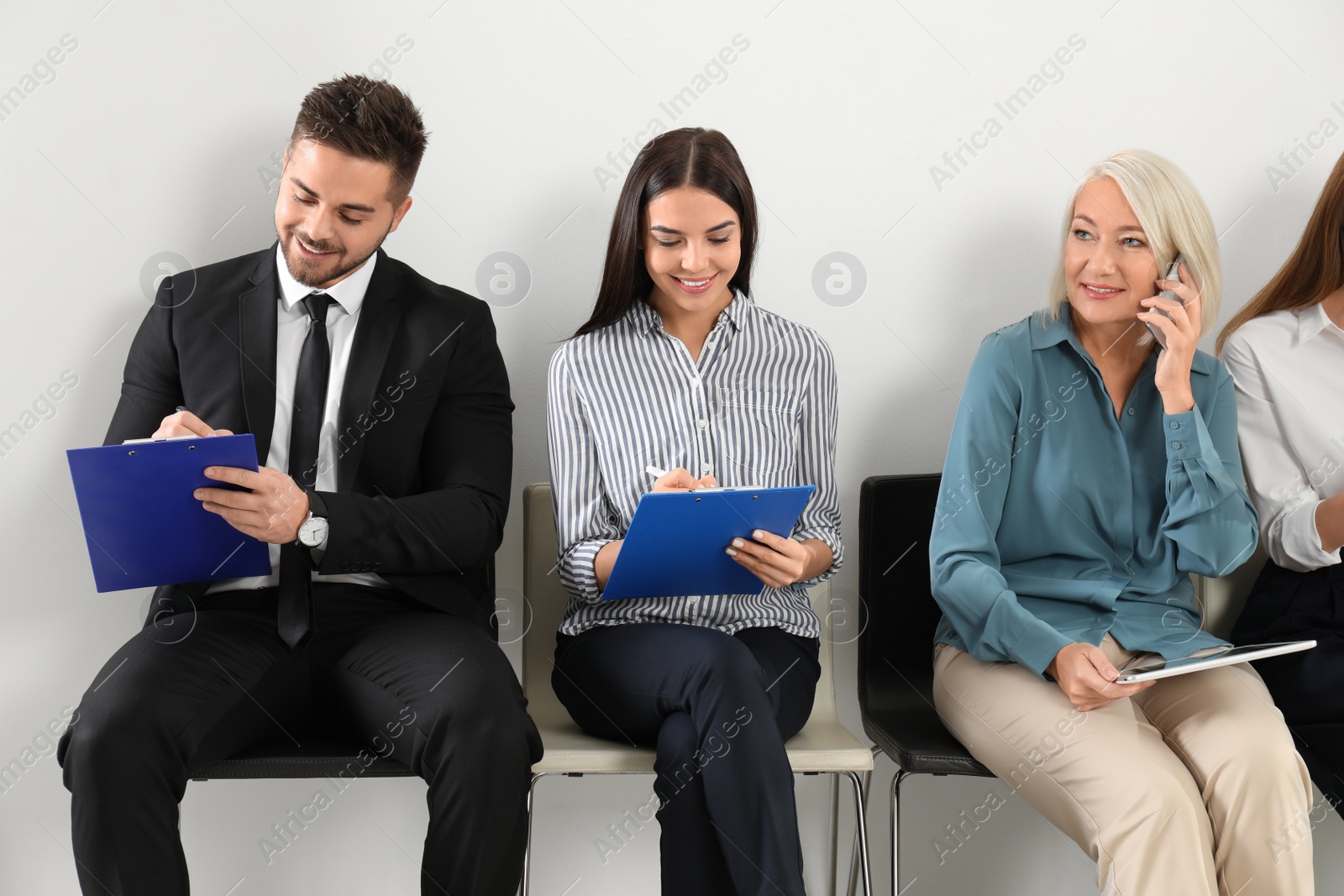 Photo of People waiting for job interview in office