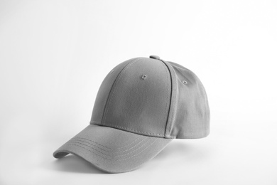 Photo of Baseball cap on white background. Mock up for design